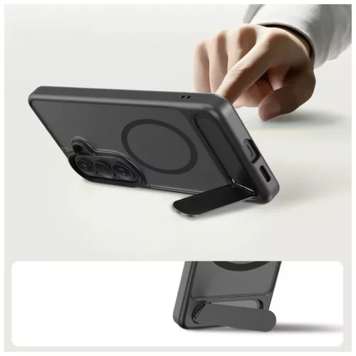TECH-PROTECT MagRack MagSafe tartó Samsung Galaxy S26+ Plus készülékhez matt fekete
