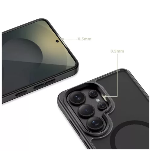 TECH-PROTECT MagRack MagSafe autós telefontartó Samsung Galaxy S26 Ultra készülékhez matt fekete