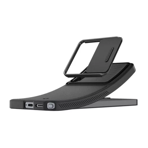 Spigen Optik Armor tok Samsung Galaxy S26 Ultra készülékhez fekete