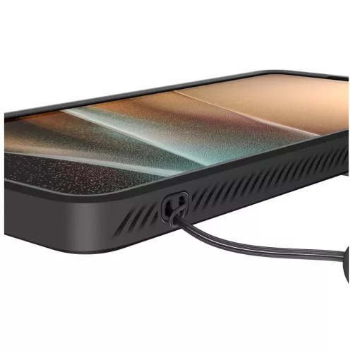 Spigen Optik Armor tok Samsung Galaxy S26 Ultra készülékhez fekete