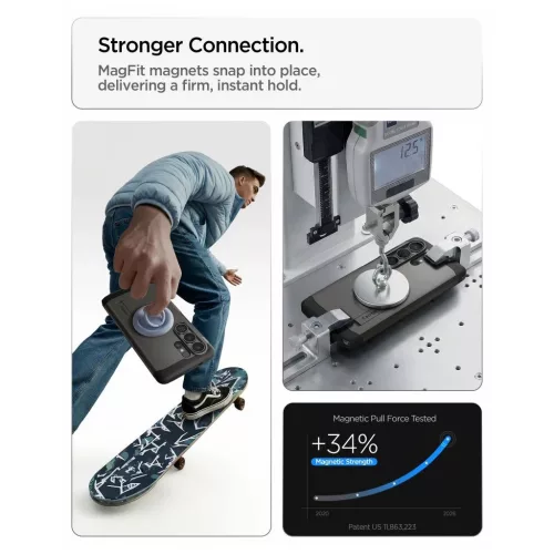 SPIGEN TOUGH ARMOR MAG MagSafe tok Samsung Galaxy S26 Ultra készülékhez ágyúszürke