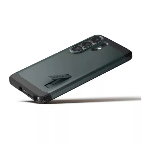 Spigen Tough Armor Mag MagSafe telefontok Samsung Galaxy S26 Ultra készülékhez mélyzöld