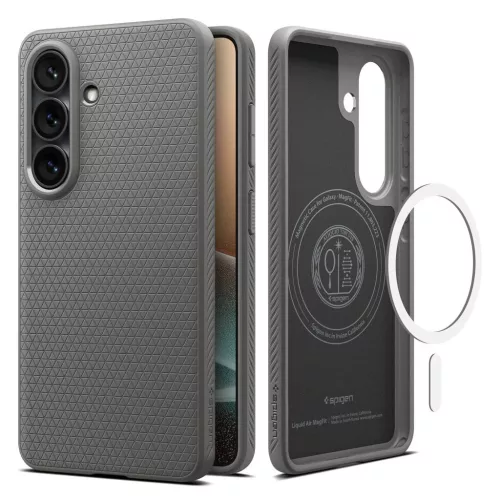 Spigen Liquid Air Mag MagSafe tok Samsung Galaxy S26+ PLUS készülékhez márvány szürke