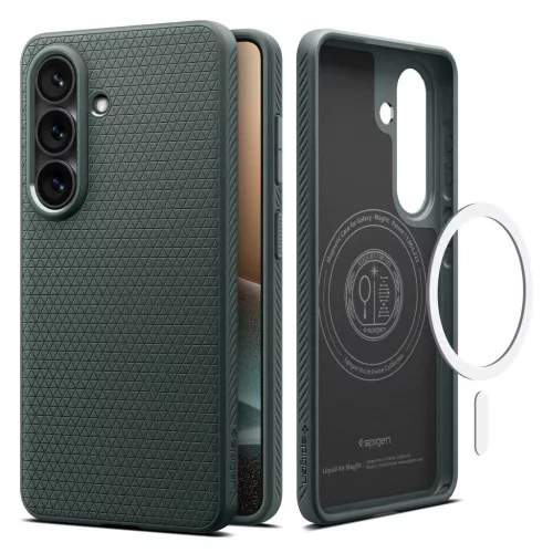 SPIGEN Liquid Air Mag MagSafe tok Samsung Galaxy S26+ Plus készülékhez mélyzöld