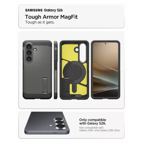 SPIGEN Tough Armor Mag MagSafe tok Samsung Galaxy S26 készülékhez, puskaporos