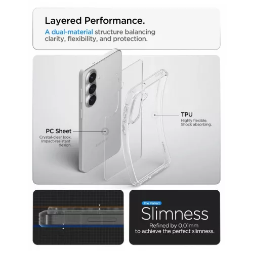 SPIGEN ULTRA HYBRID tok Samsung Galaxy S26 készülékhez átlátszó