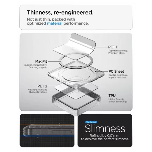 SPIGEN Ultra Hybrid Mag MagSafe tok Samsung Galaxy S26 készülékhez világoskék