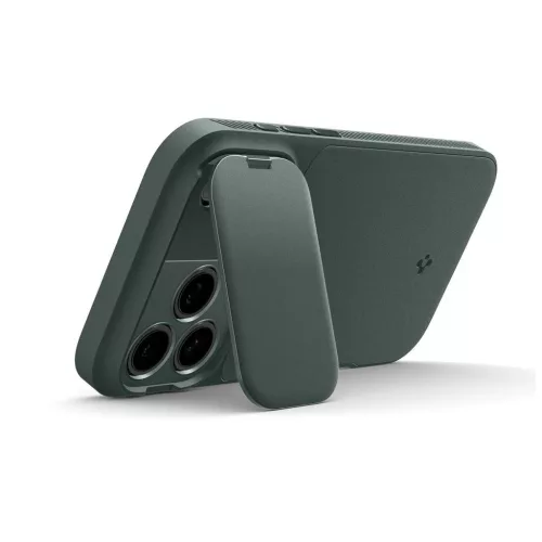 SPIGEN Optik Armor Mag MagSafe tok iPhone 17 Pro Max készülékhez, mélyzöld