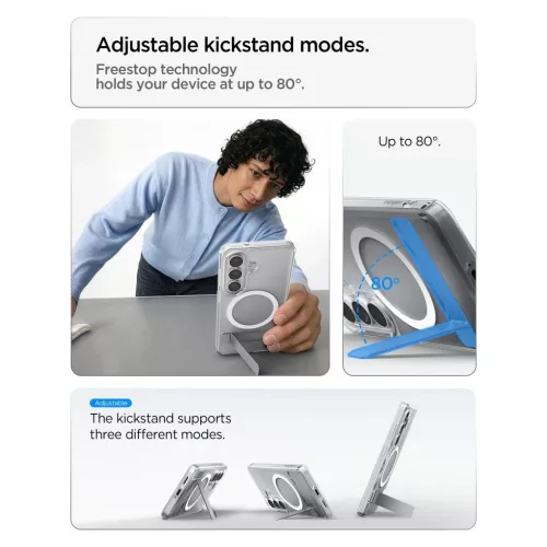 SPIGEN ULTRA HYBRID "S" MAG MAGSAFE tok Samsung Galaxy S26+ Plus készülékhez, átlátszó, fehér
