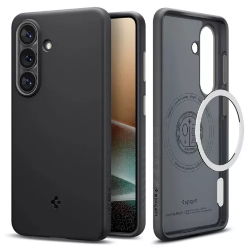 SPIGEN NANO POP MAG MagSafe tok Samsung Galaxy S26 készülékhez, fekete szezámmag