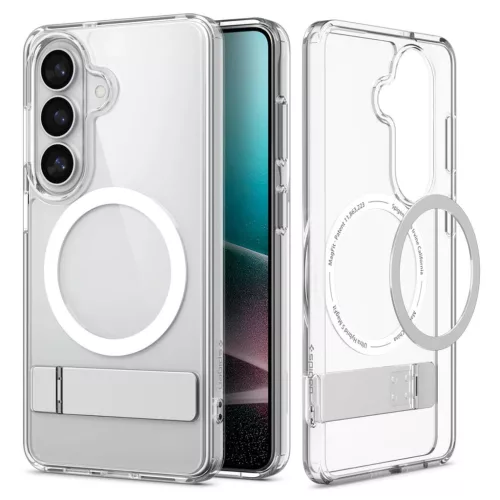 Spigen Ultra Hybrid "S" Mag MagSafe tok Galaxy S26 készülékhez átlátszó/fehér