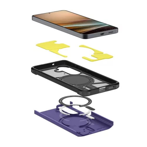 SPIGEN Tough Armor MAG MagSafe tok Samsung Galaxy S26 készülékhez hamu ibolya