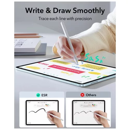 ESR Paper Feel kijelzővédő iPad Air 10,9” (4. és 5. generáció, 2020–2022) és 11” (6., 7. és 8. generáció, 2024–2026) készülékhez átlátszó