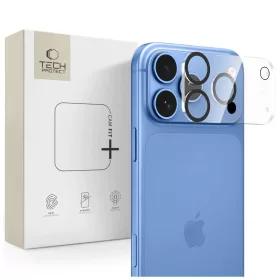   TECH-PROTECT Cam Fit+ kameravédő iPhone 18 Pro Max készülékhez, átlátszó