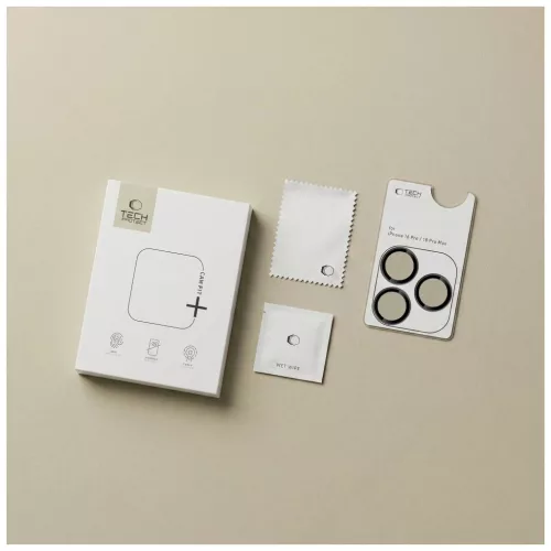 Tech-Protect CamRing Fit+ kameravédő iPhone 18 Pro/Max készülékhez fekete