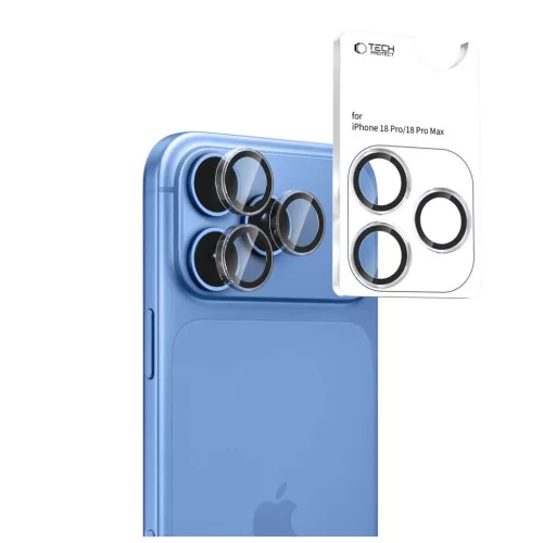 Tech-Protect Camring Fit+ iPhone 18 Pro/Max készülékhez kameravédő gyűrű, átlátszó