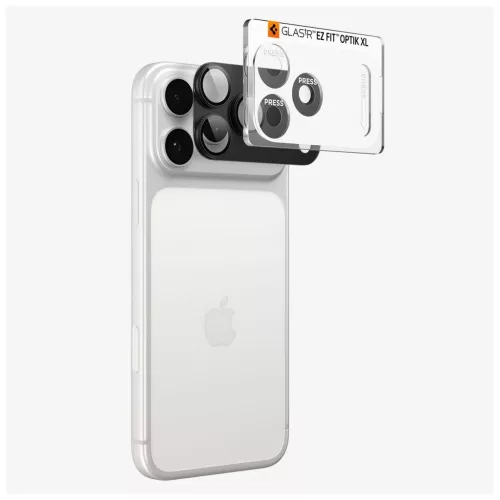 SPIGEN OPTIK PRO XL GLAS.TR EZ FIT kameravédő iPhone 18 Pro Max készülékhez sötétszürke