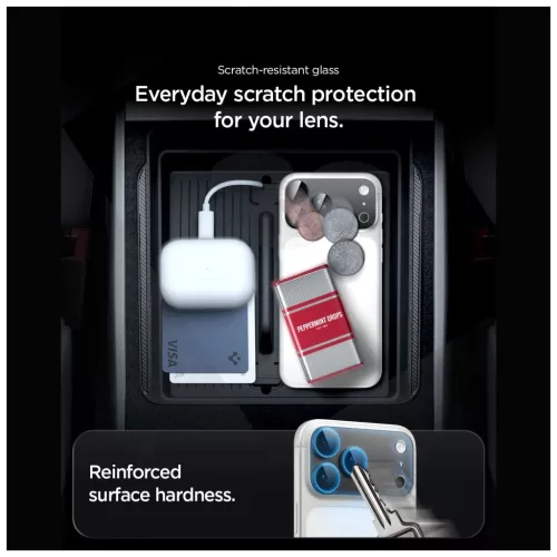SPIGEN OPTIK PRO XL GLAS.TR EZ FIT kameravédő iPhone 18 Pro Max készülékhez sötétszürke