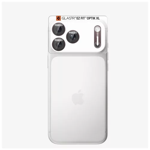 SPIGEN Optik Pro XL Glas.TR EZ Fit kameravédő iPhone 18 Pro Max készülékhez bordó