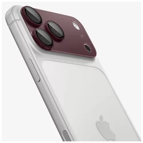 SPIGEN Optik Pro XL Glas.TR EZ Fit kameravédő iPhone 18 Pro Max készülékhez bordó