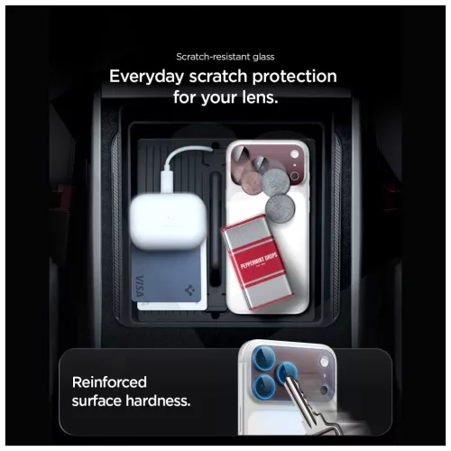 SPIGEN Optik Pro XL Glas.TR EZ Fit kameravédő iPhone 18 Pro Max készülékhez bordó