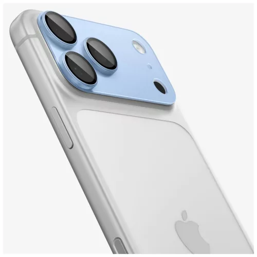 Spigen Optik Pro XL GLAS.TR EZ Fit kameravédő üveg iPhone 18 Pro Max készülékhez világoskék