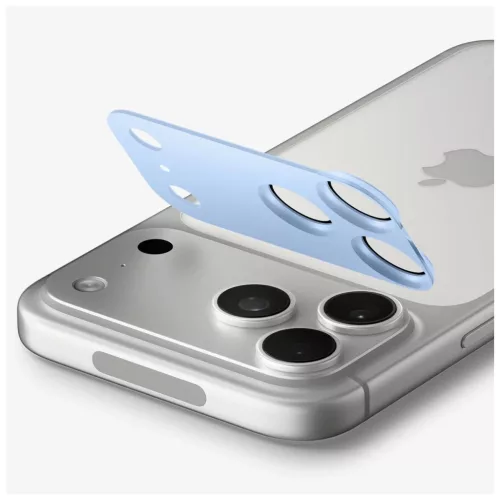 Spigen Optik Pro XL GLAS.TR EZ Fit kameravédő üveg iPhone 18 Pro Max készülékhez világoskék