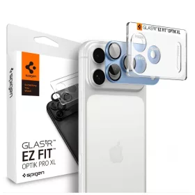   Spigen Optik Pro XL Glas.TR EZ Fit kameravédő iPhone 18 Pro készülékhez világoskék