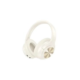   Hoco W54 bluetooth fejhallgató SZTEREO (v5.4, aktív zajszűrő, 3.5mm jack aljzat) KRÉM (W54_W)