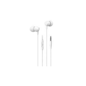   Usams EP-47 fülhallgató SZTEREO (3.5mm jack, mikrofon, felvevő gomb, hangerőszabályzó, 120cm) FEHÉR (HSEP4702)