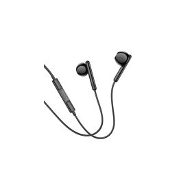   Hoco M93 fülhallgató SZTEREO (3.5mm jack, mikrofon, felvevő gomb) FEKETE (M93_BLACK)