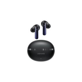   Usams ECHO E02 bluetooth fülhallgató SZTEREO (v5.3, TWS, aktív zajszűrő + töltőtok) FEKETE (BHE0201)