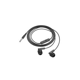   Hoco BRIGHT fülhallgató SZTEREO (3.5mm jack, mikrofon, felvevő gomb) FEKETE (M121 BLACK)