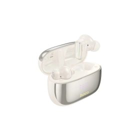   Hoco EQ20 bluetooth fülhallgató SZTEREO (v5.4, TWS, mikrofon, LED kijelző, aktív zajszűrő + töltőtok) KRÉM (EQ20_W)