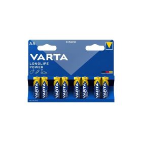   Varta Longlife Power Alkaline AA ceruza elem 8 db/csomag (4906121418)