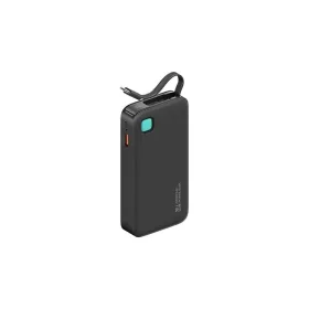   Awei XY vésztöltő USB+Type-C aljzat (10000mAh, 20W, PD gyorstöltő, LED kijelző + fix Type-C kábel) FEKETE (10KCD22401)