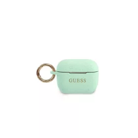   CG MOBILE GUESS SILICONE GLITTER szilikon tok (karabíner, csillámporos) VILÁGOSZÖLD Apple AirPods Pro (GUACAPSILGLGN)