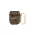 CG MOBILE GUESS SCRIPT METAL szilikon tok (karabíner, textil minta) BARNA Apple AirPods/AirPods 2 (GUA24GSMW)
