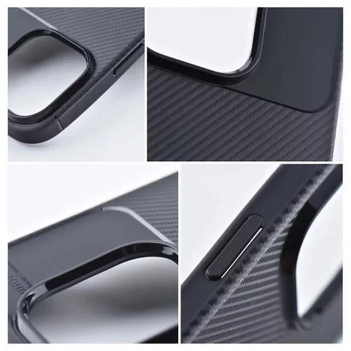 iPhone 17 készülékhez Carbon Premium tok fekete