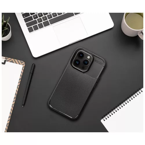 iPhone 17 készülékhez Carbon Premium tok fekete