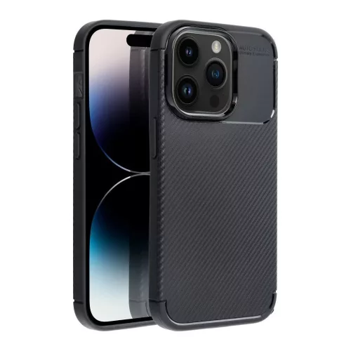 iPhone 17 készülékhez Carbon Premium tok fekete