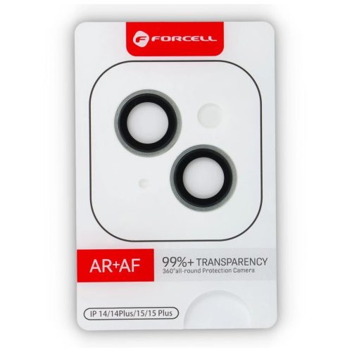 Forcell Premium kameralencsevédő üveg iPhone 15 és 15 Plus készülékekhez zöld