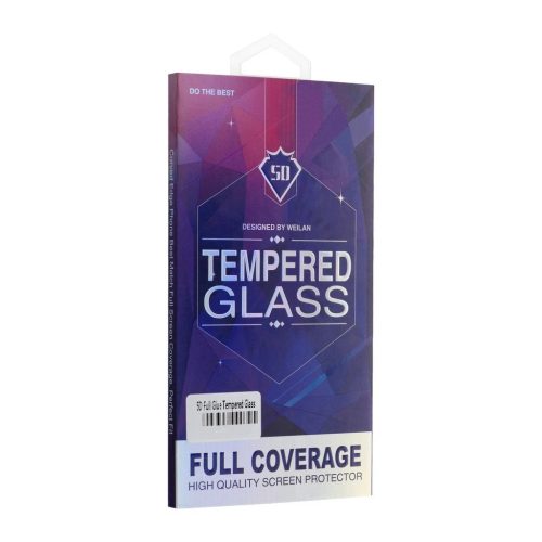 5D Full Glue edzett üveg Motorola Edge 60 Fusion készülékhez fekete