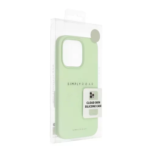 ROAR case CLOUD SKIN tok iPhone 17 Pro készülékhez, világos zöld