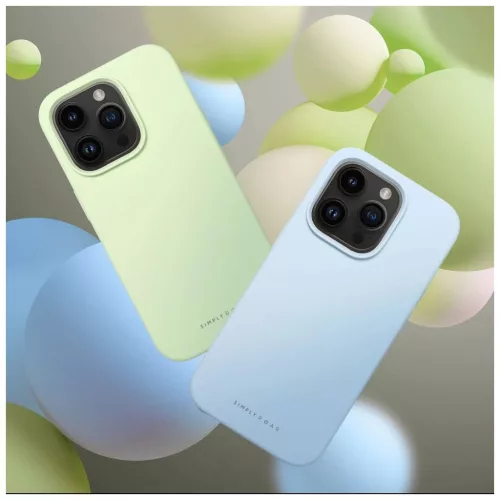 ROAR case CLOUD SKIN tok iPhone 17 Pro készülékhez, világos zöld