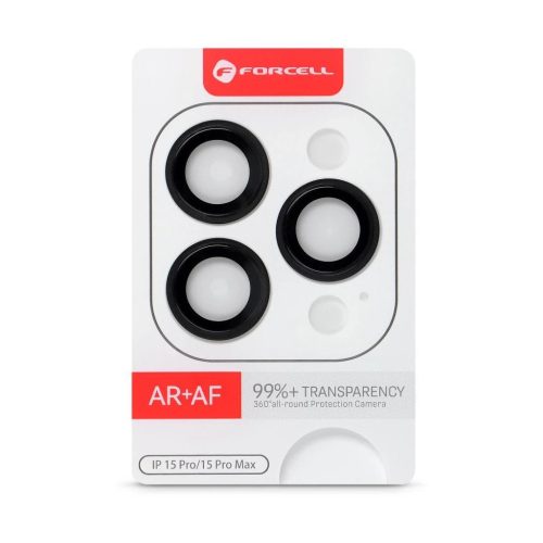 Forcell Premium kameraüveg iPhone 15 Pro és 15 Pro Max készülékhez titánfekete