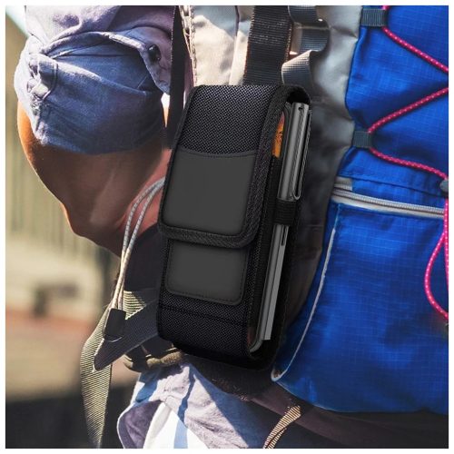 OXFORD model 1 univerzális álló tok iPhone 5/5S/5SE/5C és OPPO A71 készülékekhez fekete