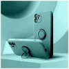 Xiaomi Redmi 15C készülékhez szilikon gyűrűs tok (173,16 x 81,07 x 8,2 mm), zöld