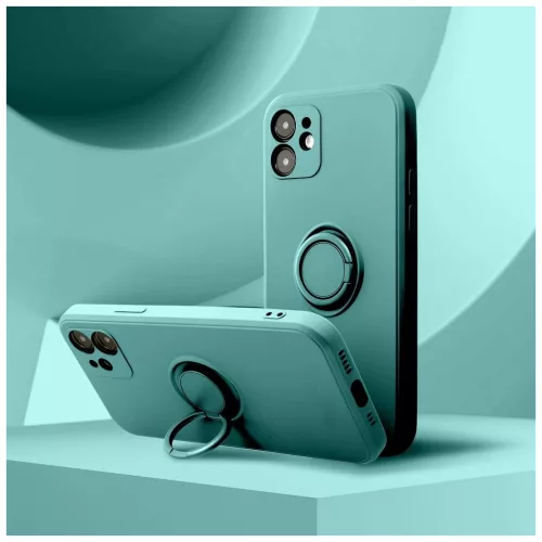 Xiaomi Redmi 15C készülékhez szilikon gyűrűs tok (173,16 x 81,07 x 8,2 mm), zöld