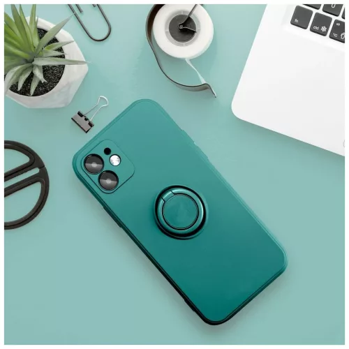 Xiaomi Redmi 15C készülékhez szilikon gyűrűs tok (173,16 x 81,07 x 8,2 mm), zöld